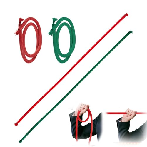 Raypontia 4STK Seil Magische Requisiten - 92 cm Zauberseil Trick,Magic Steif Seil Wird Weich,Straße Zaubertrick Requisiten,Zaubertricks Für Bühnenauftritte,Magier Requisiten Spielzeug(Red*2+Green* 2) Raypontia 4STK Seil Magische Requisiten - 92 cm Zauberseil Trick,Magic Steif Seil Wird Weich,Straße Zaubertrick Requisiten,Zaubertricks Für Bühnenauftritte,Magier Requisiten Spielzeug(Red*2+Green* 2) von Raypontia