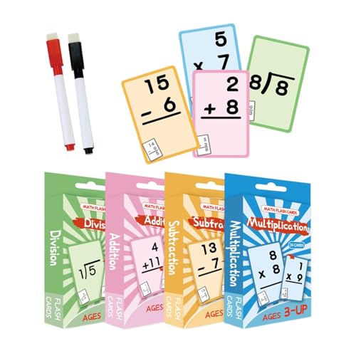 Raypontia Additions- und Subtraktions-Lernkarten, Mathe-Lernkarten,Trocken wischbare Multiplikations-Divisions-Lernkarten | Kindergarten-Lernaktivitäten, Lehr- und Überprüfungstool für Kinder 6 Jahren Raypontia Additions- und Subtraktions-Lernkarten, Mathe-Lernkarten,Trocken wischbare Multiplikations-Divisions-Lernkarten | Kindergarten-Lernaktivitäten, Lehr- und Überprüfungstool für Kinder 6 Jahren von Raypontia