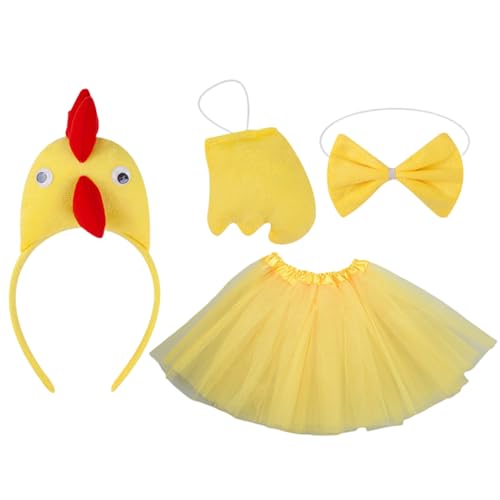 Raypontia Hühner Kostüm - Hühner Verkleidung,Lustiges Fliege Stirnband Zubehör für Halloween und Weihnachtsfest Kostümparty Raypontia Hühner Kostüm - Hühner Verkleidung,Lustiges Fliege Stirnband Zubehör für Halloween und Weihnachtsfest Kostümparty von Raypontia