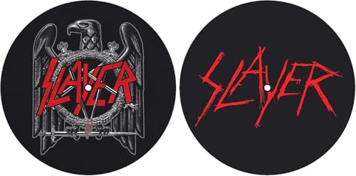 Slayer 'Eagle/verkratzt Logo "Plattenspieler Slipmat Set ( Slayer 'Eagle/verkratzt Logo "Plattenspieler Slipmat Set ( von Razamataz