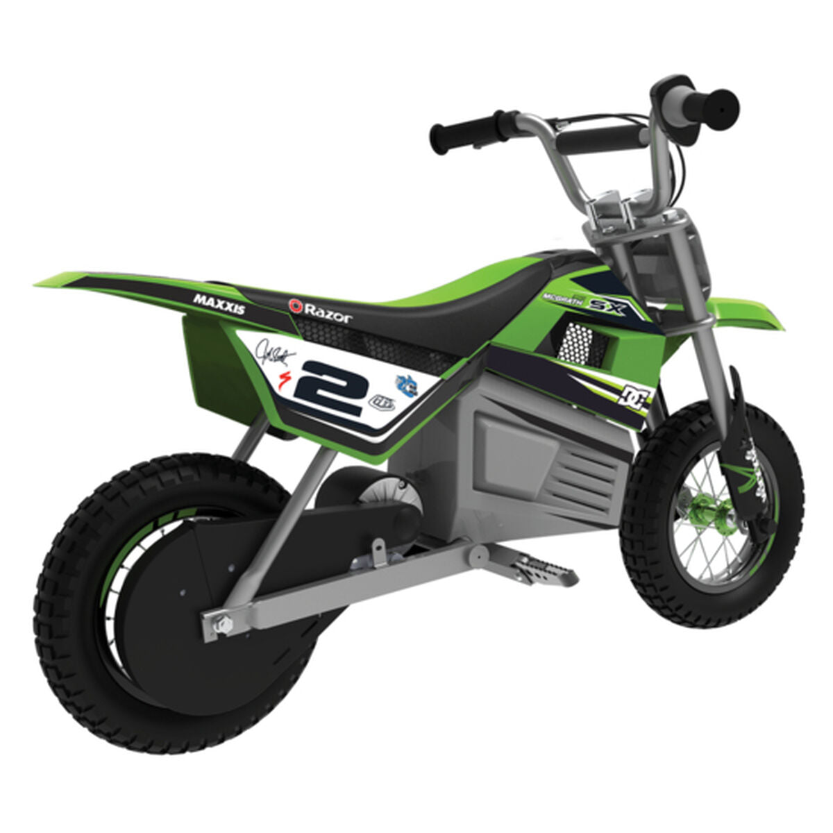 Kinder-Elektro-Roller Razor Dirt Rocket SX350 McGrath Weiß Schwarz grün Grau von Razor