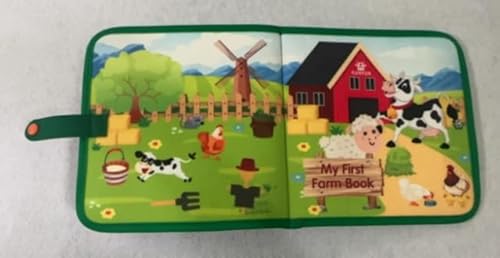 Quiet Book Ab 1 Jahr, Busy Book, Activity Board Ab 1 Jahr Montessori 20 in 1 Bauernhof Thema Geeignet Für Früherziehung Und Reise-, Auto- Und Flugzeugerziehung Vorschule Lernaktivitäten von Rbleote