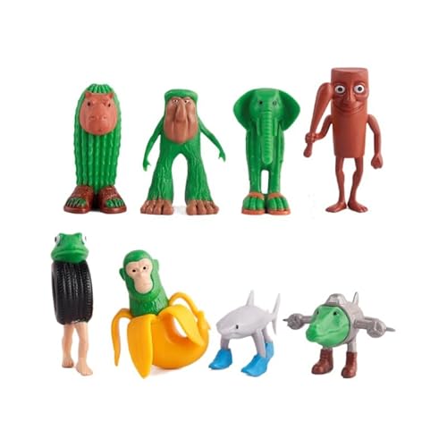 Rbleote Tung Tung Tung Tung Sahur, 12 pcs Italian Brainrot, Tralalero Tralala Figure, Brainrot Figuren, für Kinder, Erwachsene, Shark, AFFE und Mehr, für Büro und Geschenkidee Rbleote Tung Tung Tung Tung Sahur, 12 pcs Italian Brainrot, Tralalero Tralala Figure, Brainrot Figuren, für Kinder, Erwachsene, Shark, AFFE und Mehr, für Büro und Geschenkidee von Rbleote