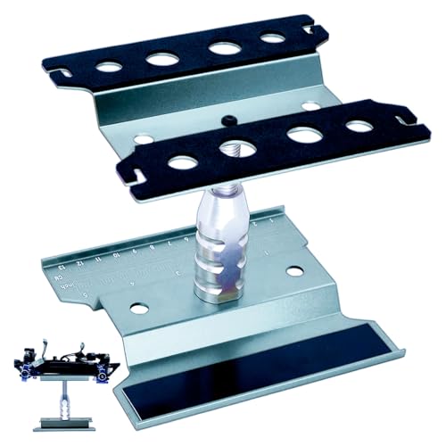 RC Auto Reparatur Arbeitsständer Lift Lower Adjustable Workstation Aluminum 360 Degree Rotation for 1/8 1/10 1/12 RC Car Traxxas Slash TRX4 Arrma Axial SCX10 Losi Redcat Wltoys RC Crawler Monster RC Auto Reparatur Arbeitsständer Lift Lower Adjustable Workstation Aluminum 360 Degree Rotation for 1/8 1/10 1/12 RC Car Traxxas Slash TRX4 Arrma Axial SCX10 Losi Redcat Wltoys RC Crawler Monster von RcThjia