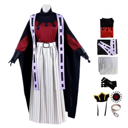 Rcrllya Anime Demon Slayer Douma Outfit Kimono Umhang Cosplay Perücke Kostüm Anzug Uniformen Erwachsene Party Geschenk (L,Douma) von Rcrllya