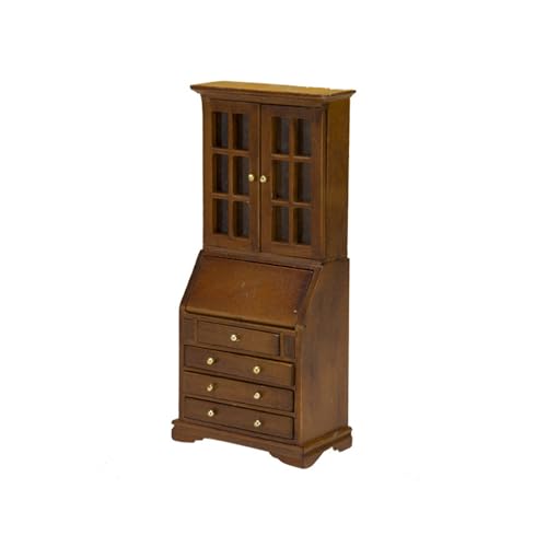 Rdxanc 1/12 Miniatur-Bücherregal, Holzschrank, Puppenhäuser, Möbel mit funktionaler Aufbewahrungsschublade für kleine Bücher, Szenendekoration Rdxanc 1/12 Miniatur-Bücherregal, Holzschrank, Puppenhäuser, Möbel mit funktionaler Aufbewahrungsschublade für kleine Bücher, Szenendekoration von Rdxanc