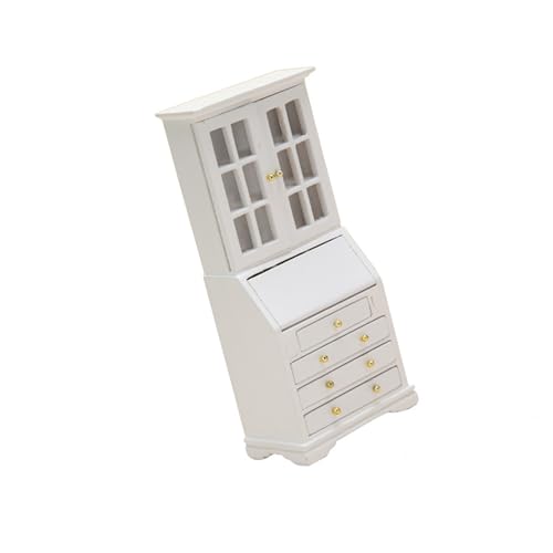 Rdxanc 1/12 Miniatur-Bücherregal, Holzschrank, Puppenhäuser, Möbel mit funktionaler Aufbewahrungsschublade für kleine Bücher, Szenendekoration Rdxanc 1/12 Miniatur-Bücherregal, Holzschrank, Puppenhäuser, Möbel mit funktionaler Aufbewahrungsschublade für kleine Bücher, Szenendekoration von Rdxanc
