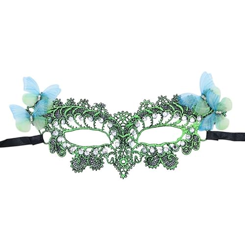 Rdxanc Damen-Maskeraden mit Strasssteinen, Ball, Abschlussball, Venezianerparty, halbes Gesicht, Spitze, Augenmaske Rdxanc Damen-Maskeraden mit Strasssteinen, Ball, Abschlussball, Venezianerparty, halbes Gesicht, Spitze, Augenmaske von Rdxanc