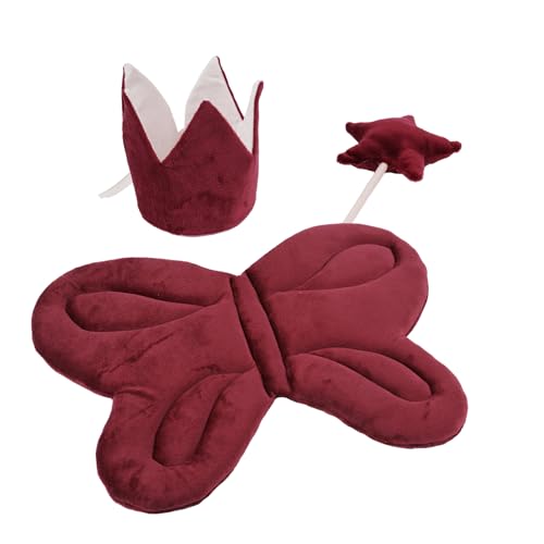 Rdxanc Kinder Mädchen Kostüm Zubehör Set Krönte Kopfbedeckung Stern Zauberstab und Flügel für Partys und Bühnenauftritte Rdxanc Kinder Mädchen Kostüm Zubehör Set Krönte Kopfbedeckung Stern Zauberstab und Flügel für Partys und Bühnenauftritte von Rdxanc