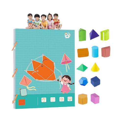 Rdxanc Lernbuch mit solider Geometrie und Kordelzug, Mathematikunterricht, für Kinder im Alter von 6–12 Jahren, sicheres Anti-Knick-Seil-Desi Rdxanc Lernbuch mit solider Geometrie und Kordelzug, Mathematikunterricht, für Kinder im Alter von 6–12 Jahren, sicheres Anti-Knick-Seil-Desi von Rdxanc