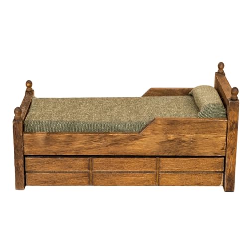 Rdxanc Modernes Schlafzimmer-Set aus Holz im Maßstab 1:12, Miniatur-Puppenhäuser, Möbel mit abnehmbarem Baumwollkissen und Aufbewahrungsschublade Rdxanc Modernes Schlafzimmer-Set aus Holz im Maßstab 1:12, Miniatur-Puppenhäuser, Möbel mit abnehmbarem Baumwollkissen und Aufbewahrungsschublade von Rdxanc
