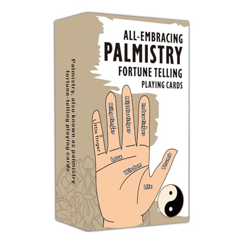 Rdxanc Palmistry Spielkarten Wahrsagen-Deck, Standardgröße für Erzähl- & Partyspiele, Premium-Karton mit Mystical von Rdxanc
