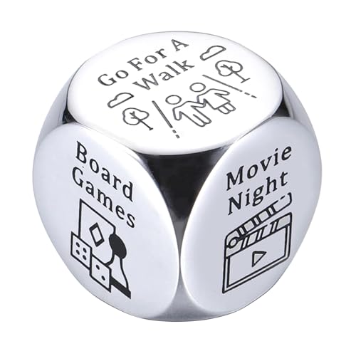 Rdxanc Steel Dating Night Dices for Couple Fun Romtics Dating Decision Metal Dices Anniversary Engagament Valentines von Rdxanc