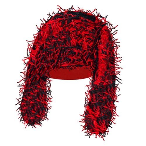 Rdxanc Totenkopf-Hut für Halloween-Aktivität, gehäkelter Hut mit Ohren, Pullover, Cosplay, Hut, Kaninchen, Totenkopfkappen, 2000er Jahre Rdxanc Totenkopf-Hut für Halloween-Aktivität, gehäkelter Hut mit Ohren, Pullover, Cosplay, Hut, Kaninchen, Totenkopfkappen, 2000er Jahre von Rdxanc