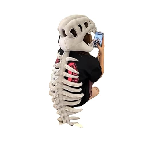 Rdxanc Tragbarer Dinosaurier-Totenkopf – Realistisches Skelett-Kostüm, Kopfschmuck für Halloween, Cosplay-Party, chinesischer Dinosau Rdxanc Tragbarer Dinosaurier-Totenkopf – Realistisches Skelett-Kostüm, Kopfschmuck für Halloween, Cosplay-Party, chinesischer Dinosau von Rdxanc