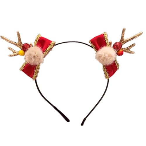 Rdxanc Weihnachten Rentier Geweih Stirnband Cartoon Kopfschmuck Party Dekoration für festliches Cosplay Kostüm Haarschmuck Rdxanc Weihnachten Rentier Geweih Stirnband Cartoon Kopfschmuck Party Dekoration für festliches Cosplay Kostüm Haarschmuck von Rdxanc