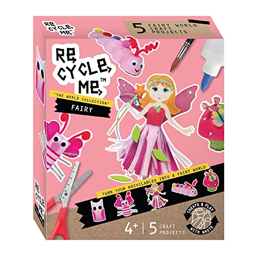 Re-Cycle-Me 3503306, Recycling Bastelset Feen, DIY-Kit für Kinder ab 4 Jahren, Kreativ-Set zum Basteln mit Haushaltsmaterialien Re-Cycle-Me 3503306, Recycling Bastelset Feen, DIY-Kit für Kinder ab 4 Jahren, Kreativ-Set zum Basteln mit Haushaltsmaterialien von Re Cycle Me