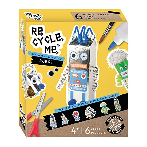 Re-Cycle-Me 3503321, Recycling Bastelset Roboter, DIY-Kit für Kinder ab 4 Jahren, Kreativ-Set zum Basteln mit Haushaltsmaterialien Re-Cycle-Me 3503321, Recycling Bastelset Roboter, DIY-Kit für Kinder ab 4 Jahren, Kreativ-Set zum Basteln mit Haushaltsmaterialien von Re Cycle Me