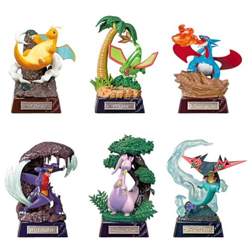 Reement Pokémon Pocket STATUE - Drachentyp Box ca. H 4,5 x B 2,8 x T 7,1 cm (115 x 70 x 70 mm), aus PVC und ABS von Re-Ment