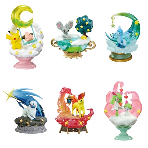 Reement Pokémon Starrium Series Dreaming Moonlight Stars, 1 Box, 4,7 x 5,7 x 21,6 cm (120 x 145 x 215 cm), ATBC-PVC, ABS von Re-Ment