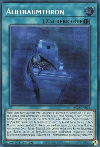 Albtraumthron MP25-DE072 Secret Rare Deutsch Boosterfrisch 1. Auflage - 2025 Mega-Pack Tin - mit ReCollectibles-Versandschutz - für Yu-Gi-Oh! Albtraumthron MP25-DE072 Secret Rare Deutsch Boosterfrisch 1. Auflage - 2025 Mega-Pack Tin - mit ReCollectibles-Versandschutz - für Yu-Gi-Oh! von ReCollectibles