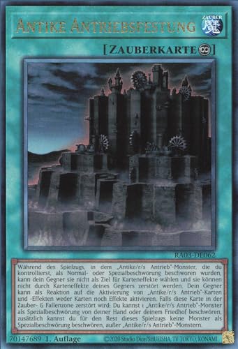 Antike Antriebsfestung (V.2) RA03-DE062 Ultra Rare Deutsch Boosterfrisch 1. Auflage - Quarter Century Bonanza - mit ReCollectibles-Versandschutz - für Yu-Gi-Oh! von ReCollectibles