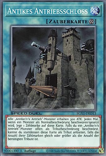 Antikes Antriebsschloss SGX1-DED13 Common Deutsch Boosterfrisch 1. Auflage - Speed Duel GX: Duel Academy Box - mit ReCollectibles-Versandschutz - für Yu-Gi-Oh! Antikes Antriebsschloss SGX1-DED13 Common Deutsch Boosterfrisch 1. Auflage - Speed Duel GX: Duel Academy Box - mit ReCollectibles-Versandschutz - für Yu-Gi-Oh! von ReCollectibles