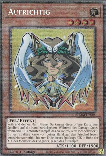 Aufrichtig (V.2) BLMM-DE006 Starlight Rare Deutsch Boosterfrisch 1. Auflage - Battles of Legend: Monster Mayhem - mit ReCollectibles-Versandschutz - für Yu-Gi-Oh! von ReCollectibles