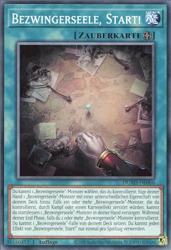 Bezwingerseele, Start! DUAD-DE066 Common Deutsch Boosterfrisch 1. Auflage - Duelist’s Advance - mit ReCollectibles-Versandschutz - für Yu-Gi-Oh! Bezwingerseele, Start! DUAD-DE066 Common Deutsch Boosterfrisch 1. Auflage - Duelist’s Advance - mit ReCollectibles-Versandschutz - für Yu-Gi-Oh! von ReCollectibles