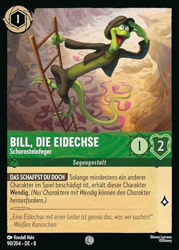 Bill, die Eidechse - Schornsteinfeger 8JAF-090 Common Deutsch Boosterfrisch - Reign of Jafar - mit ReCollectibles-Versandschutz - für Lorcana Bill, die Eidechse - Schornsteinfeger 8JAF-090 Common Deutsch Boosterfrisch - Reign of Jafar - mit ReCollectibles-Versandschutz - für Lorcana von ReCollectibles