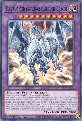 Blauäugiger Zwillingsausbruch-Drache SDWD-DE036 Common Deutsch Boosterfrisch 1. Auflage - Structure Deck: Blue-Eyes White Destiny - mit ReCollectibles-Versandschutz - für Yu-Gi-Oh! Blauäugiger Zwillingsausbruch-Drache SDWD-DE036 Common Deutsch Boosterfrisch 1. Auflage - Structure Deck: Blue-Eyes White Destiny - mit ReCollectibles-Versandschutz - für Yu-Gi-Oh! von ReCollectibles