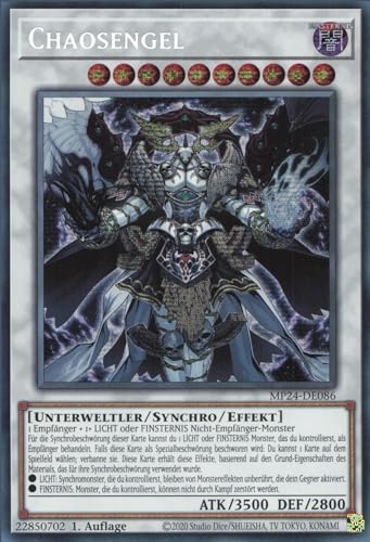 Chaosengel MP24-DE086 Secret Rare Deutsch Boosterfrisch 1. Auflage - 25th Anniversary Tin: Dueling Mirrors - mit ReCollectibles-Versandschutz - für Yu-Gi-Oh! Chaosengel MP24-DE086 Secret Rare Deutsch Boosterfrisch 1. Auflage - 25th Anniversary Tin: Dueling Mirrors - mit ReCollectibles-Versandschutz - für Yu-Gi-Oh! von ReCollectibles