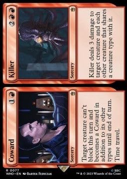Coward // Killer WHO-77 Rare Englisch Boosterfrisch - Universes Beyond: Doctor Who - mit ReCollectibles-Versandschutz - für Magic/MTG Coward // Killer WHO-77 Rare Englisch Boosterfrisch - Universes Beyond: Doctor Who - mit ReCollectibles-Versandschutz - für Magic/MTG von ReCollectibles