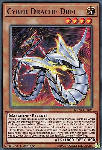 Cyber Drache DREI LEDD-DEB03 Common Deutsch Boosterfrisch Unlimitiert - Legendary Dragon Decks - mit ReCollectibles-Versandschutz - für Yu-Gi-Oh! Cyber Drache DREI LEDD-DEB03 Common Deutsch Boosterfrisch Unlimitiert - Legendary Dragon Decks - mit ReCollectibles-Versandschutz - für Yu-Gi-Oh! von ReCollectibles