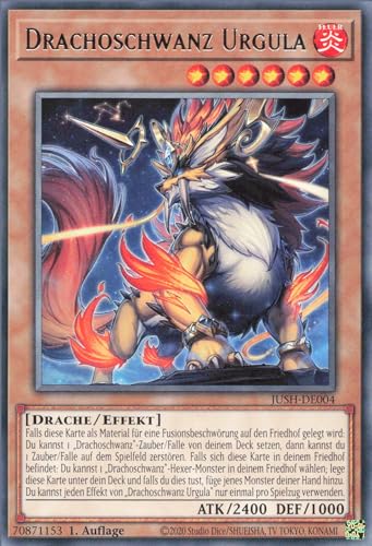 Drachoschwanz Urgula JUSH-DE004 Rare Deutsch Boosterfrisch 1. Auflage - Justice Hunters - mit ReCollectibles-Versandschutz - für Yu-Gi-Oh! von ReCollectibles