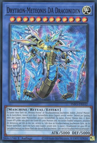 Drytron-Meteonis DA Draconiden INFO-DE032 Super Rare Deutsch Boosterfrisch 1. Auflage - The Infinite Forbidden - mit ReCollectibles-Versandschutz - für Yu-Gi-Oh! Drytron-Meteonis DA Draconiden INFO-DE032 Super Rare Deutsch Boosterfrisch 1. Auflage - The Infinite Forbidden - mit ReCollectibles-Versandschutz - für Yu-Gi-Oh! von ReCollectibles