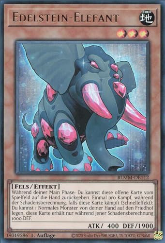 Edelstein-Elefant BLMM-DE112 Ultra Rare Deutsch Boosterfrisch 1. Auflage - Battles of Legend: Monster Mayhem - mit ReCollectibles-Versandschutz - für Yu-Gi-Oh! Edelstein-Elefant BLMM-DE112 Ultra Rare Deutsch Boosterfrisch 1. Auflage - Battles of Legend: Monster Mayhem - mit ReCollectibles-Versandschutz - für Yu-Gi-Oh! von ReCollectibles