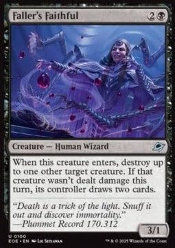 Faller's Faithful EOE-100 Uncommon Deutsch Boosterfrisch Foil - Edge of Eternities - mit ReCollectibles-Versandschutz - für Magic/MTG Faller's Faithful EOE-100 Uncommon Deutsch Boosterfrisch Foil - Edge of Eternities - mit ReCollectibles-Versandschutz - für Magic/MTG von ReCollectibles