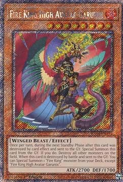 Fire King High Avatar Garunix (V.1) RA04-EN194 Platinum Secret Rare Englisch Boosterfrisch 1. Auflage - Quarter Century Stampede - mit ReCollectibles-Versandschutz - für Yu-Gi-Oh! von ReCollectibles