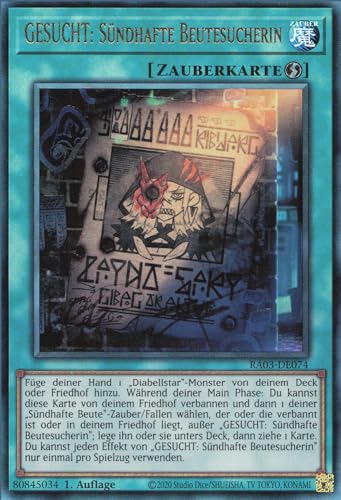 GESUCHT: Sündhafte Beutesucherin (V.2) RA03-DE074 Ultra Rare Deutsch Boosterfrisch 1. Auflage - Quarter Century Bonanza - mit ReCollectibles-Versandschutz - für Yu-Gi-Oh! von ReCollectibles