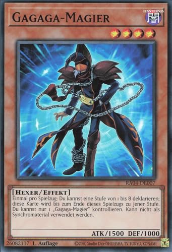Gagaga-Magier (V.1) RA04-DE007 Super Rare Deutsch Boosterfrisch 1. Auflage - Quarter Century Stampede - mit ReCollectibles-Versandschutz - für Yu-Gi-Oh! von ReCollectibles