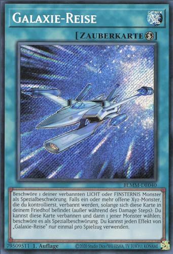 Galaxie-Reise BLMM-DE040 Secret Rare Deutsch Boosterfrisch 1. Auflage - Battles of Legend: Monster Mayhem - mit ReCollectibles-Versandschutz - für Yu-Gi-Oh! von ReCollectibles