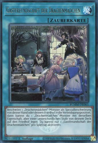 Gastfreundschaft der Drachenmädchen BLMM-DE065 Ultra Rare Deutsch Boosterfrisch 1. Auflage - Battles of Legend: Monster Mayhem - mit ReCollectibles-Versandschutz - für Yu-Gi-Oh! Gastfreundschaft der Drachenmädchen BLMM-DE065 Ultra Rare Deutsch Boosterfrisch 1. Auflage - Battles of Legend: Monster Mayhem - mit ReCollectibles-Versandschutz - für Yu-Gi-Oh! von ReCollectibles