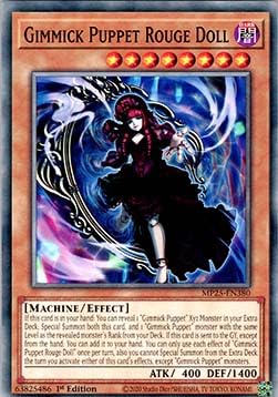 Gimmick Puppet Rouge Doll MP25-EN380 Common Englisch Boosterfrisch 1. Auflage - 2025 Mega-Pack Tin - mit ReCollectibles-Versandschutz - für Yu-Gi-Oh! Gimmick Puppet Rouge Doll MP25-EN380 Common Englisch Boosterfrisch 1. Auflage - 2025 Mega-Pack Tin - mit ReCollectibles-Versandschutz - für Yu-Gi-Oh! von ReCollectibles