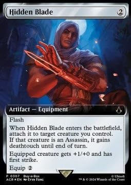 Hidden Blade BABP-307 Rare Deutsch Near Mint Foil - Buy a Box Promos - mit ReCollectibles-Versandschutz - für Magic/MTG Hidden Blade BABP-307 Rare Deutsch Near Mint Foil - Buy a Box Promos - mit ReCollectibles-Versandschutz - für Magic/MTG von ReCollectibles