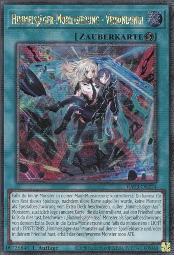 Himmelsjäger-Mobilisierung - Verbindung! (V.2) RA03-DE274 Quarter Century Secret Rare Deutsch Boosterfrisch 1. Auflage - Quarter Century Bonanza - mit ReCollectibles-Versandschutz - für Yu-Gi-Oh! von ReCollectibles