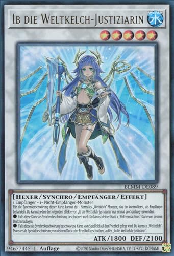 Ib die Weltkelch-Justiziarin BLMM-DE089 Ultra Rare Deutsch Boosterfrisch 1. Auflage - Battles of Legend: Monster Mayhem - mit ReCollectibles-Versandschutz - für Yu-Gi-Oh! Ib die Weltkelch-Justiziarin BLMM-DE089 Ultra Rare Deutsch Boosterfrisch 1. Auflage - Battles of Legend: Monster Mayhem - mit ReCollectibles-Versandschutz - für Yu-Gi-Oh! von ReCollectibles