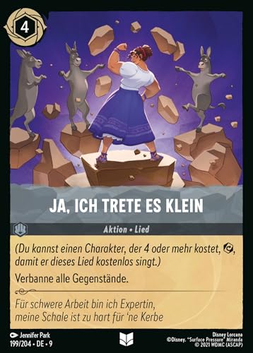 Ja, Ich Trete Es Klein 9FAB-199 Uncommon Deutsch Boosterfrisch - Fabled - mit ReCollectibles-Versandschutz - für Lorcana von ReCollectibles
