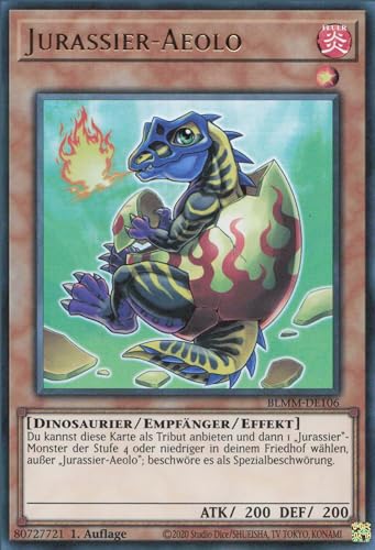 Jurassier-Aeolo BLMM-DE106 Ultra Rare Deutsch Boosterfrisch 1. Auflage - Battles of Legend: Monster Mayhem - mit ReCollectibles-Versandschutz - für Yu-Gi-Oh! Jurassier-Aeolo BLMM-DE106 Ultra Rare Deutsch Boosterfrisch 1. Auflage - Battles of Legend: Monster Mayhem - mit ReCollectibles-Versandschutz - für Yu-Gi-Oh! von ReCollectibles