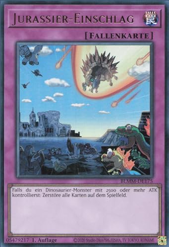 Jurassier-Einschlag BLMM-DE175 Ultra Rare Deutsch Boosterfrisch 1. Auflage - Battles of Legend: Monster Mayhem - mit ReCollectibles-Versandschutz - für Yu-Gi-Oh! Jurassier-Einschlag BLMM-DE175 Ultra Rare Deutsch Boosterfrisch 1. Auflage - Battles of Legend: Monster Mayhem - mit ReCollectibles-Versandschutz - für Yu-Gi-Oh! von ReCollectibles